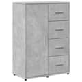 Pikkukuva 5 / 10: Senkit 2 kpl betoninharmaa 60x31x84 cm tekninen puu