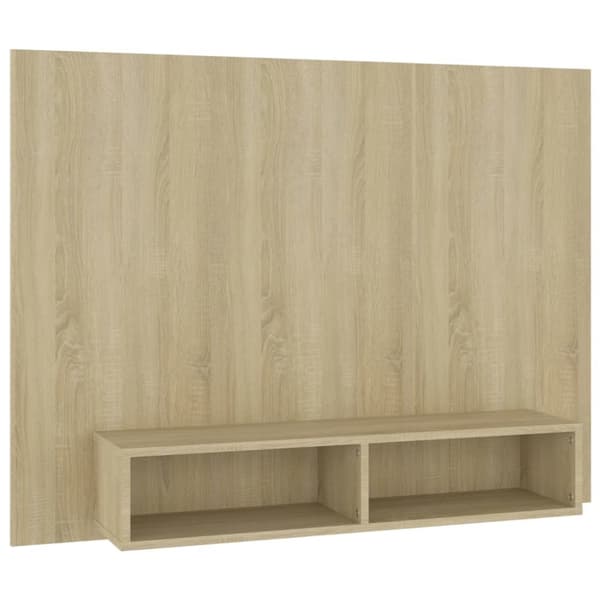 TV-taso seinälle Sonoma-tammi 120x23,5x90 cm lastulevy