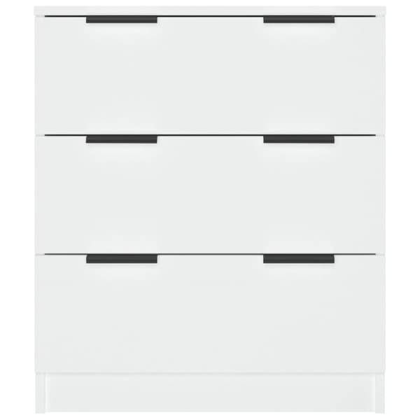 skænk 60x30x70 cm konstrueret træ hvid