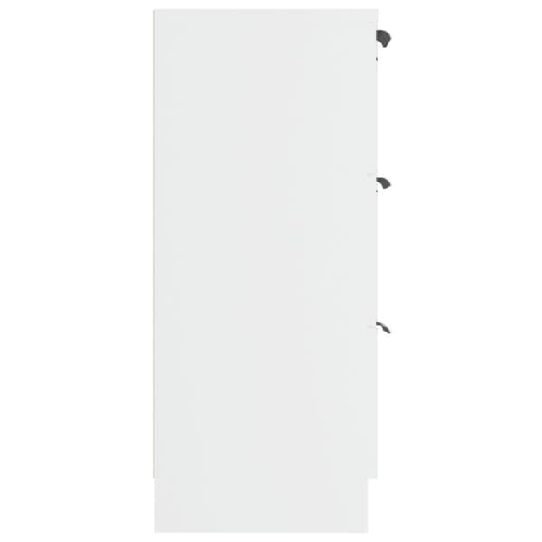 skænk 60x30x70 cm konstrueret træ hvid