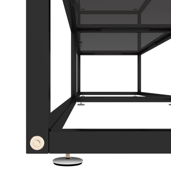 TV-taso musta 220x40x40,5 cm karkaistu lasi