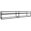 Pikkukuva 2 / 6: TV-taso musta 220x40x40,5 cm karkaistu lasi