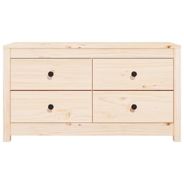 kommode 100x40x54 cm massivt fyrretræ