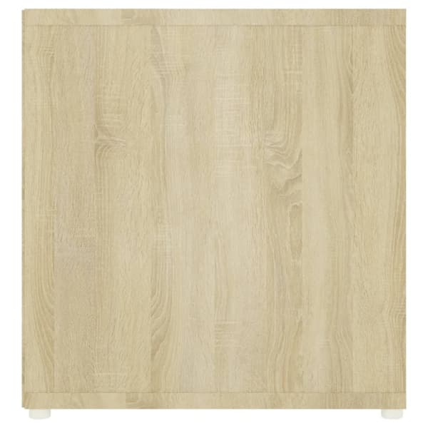TV-skåp 2 delar sonoma-ek 107x35x37 cm konstruerat trä