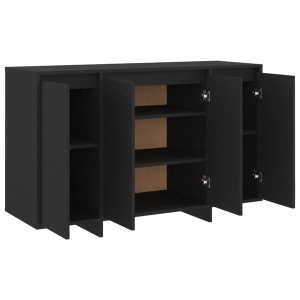 Senkki musta 120x41x75cm lastulevy