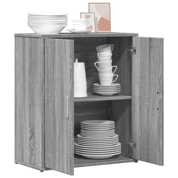 skænk 60x31x70 cm konstrueret træ grå sonoma-eg