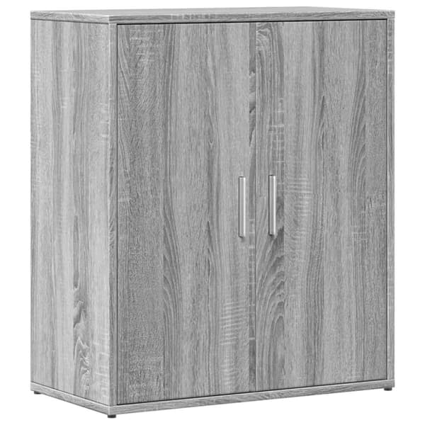 skænk 60x31x70 cm konstrueret træ grå sonoma-eg