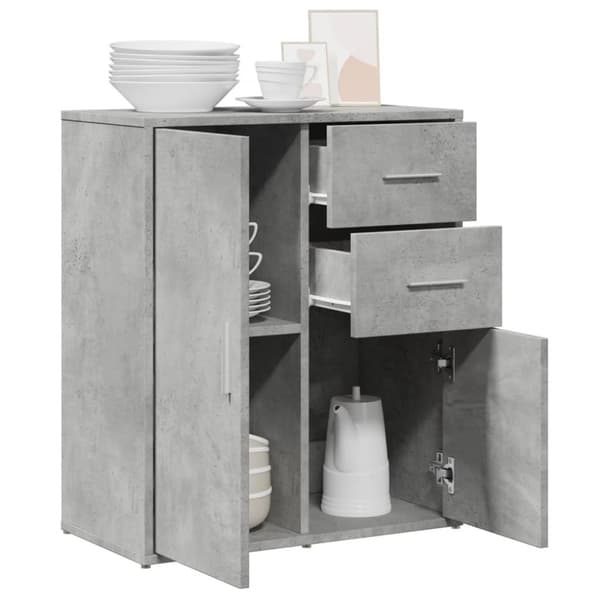 skænk 60x31x70 cm konstrueret træ betongrå