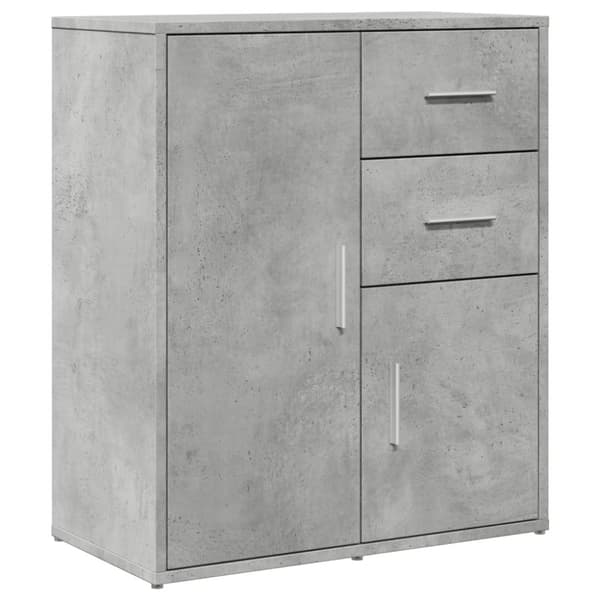 skænk 60x31x70 cm konstrueret træ betongrå