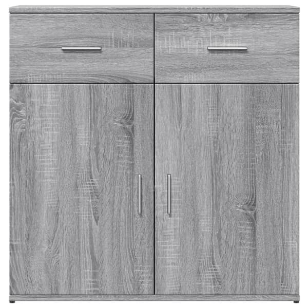 skab 79x38x80 cm konstrueret træ grå sonoma-eg