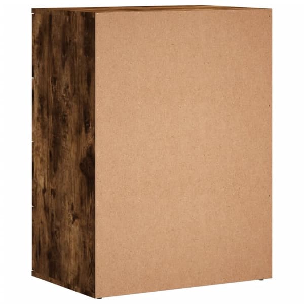 skænk 60x39x80 cm konstrueret træ røget egetræsfarve