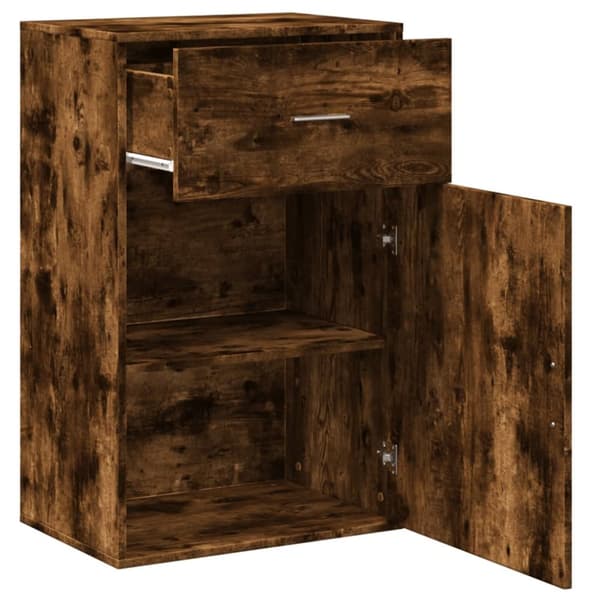 opbevaringsskab 56,5x39x90 cm konstrueret træ røget egetræ
