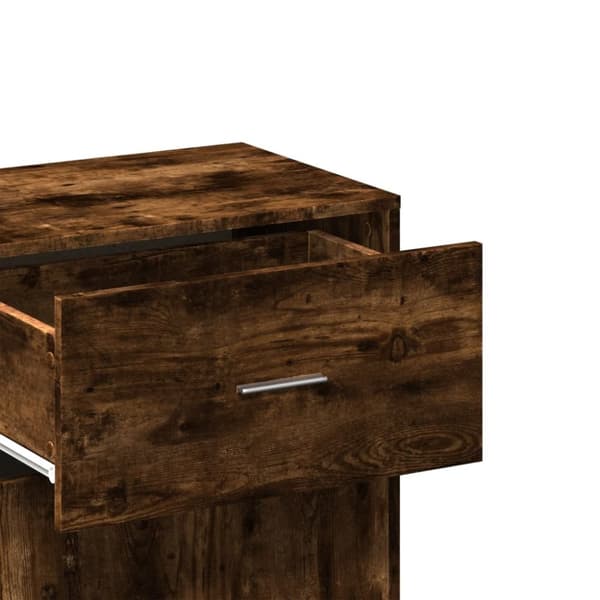 opbevaringsskab 56,5x39x90 cm konstrueret træ røget egetræ
