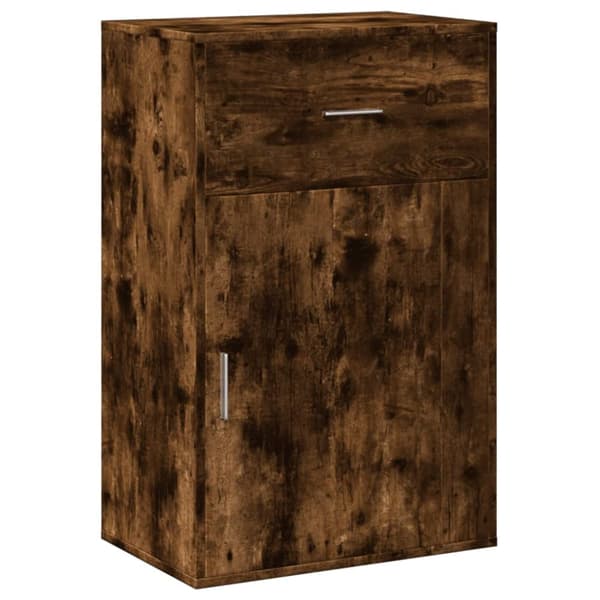 opbevaringsskab 56,5x39x90 cm konstrueret træ røget egetræ