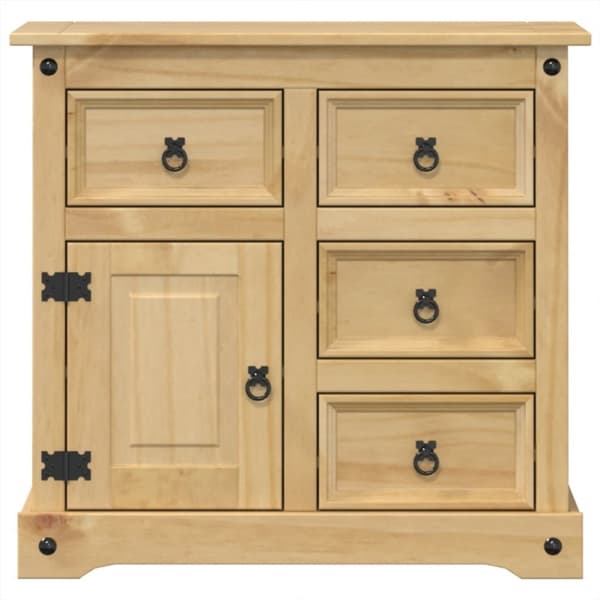 skænk Corona 87x40x76 cm massivt fyrretræ