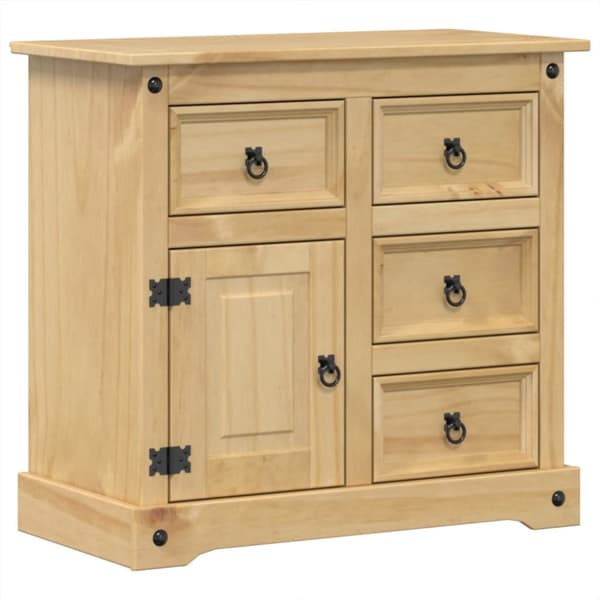 skænk Corona 87x40x76 cm massivt fyrretræ