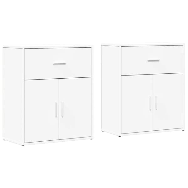 Senkit 2 kpl valkoinen 60x31x70 cm tekninen puu