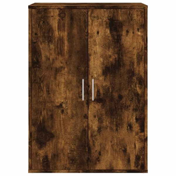 kommoder 2 stk. 60x31x84 cm konstrueret træ røget egetræsfarve