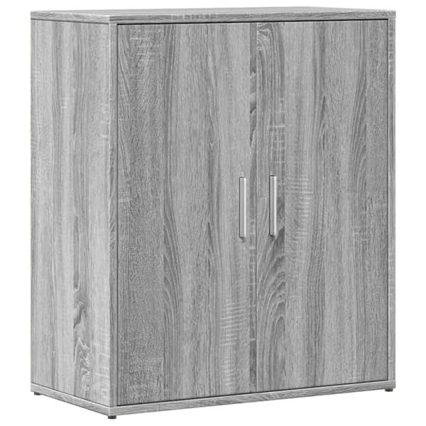 skænke 2 stk. 60x31x70 cm konstrueret træ grå sonoma-eg