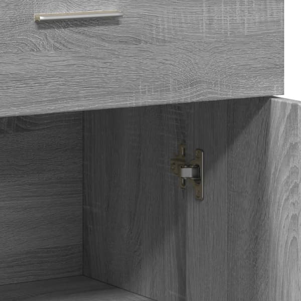 Senkit 2 kpl harmaa Sonoma 60x30x84 cm tekninen puu