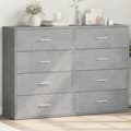 Pikkukuva 1 / 10: Senkit 2 kpl betoninharmaa 60x31x84 cm tekninen puu