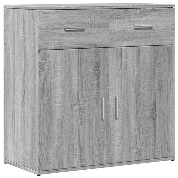 Senkit 2 kpl harmaa Sonoma 79x38x80 cm tekninen puu