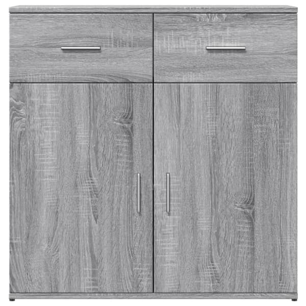 Senkit 2 kpl harmaa Sonoma 79x38x80 cm tekninen puu
