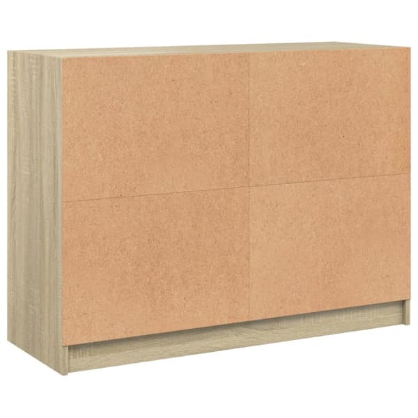 skænk 102x37x75,5 cm konstrueret træ sonoma-eg