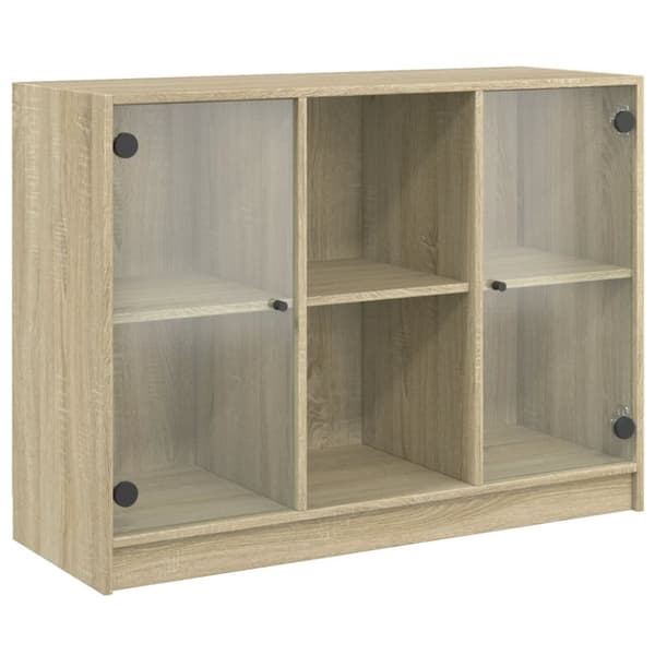 skænk 102x37x75,5 cm konstrueret træ sonoma-eg