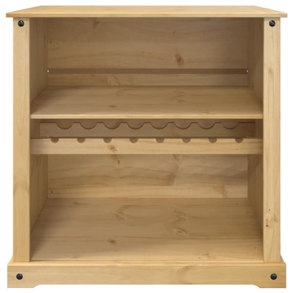 vinskab Corona 107,5x51x105,5 cm massivt fyrretræ