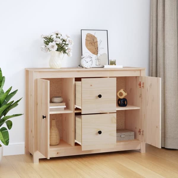 Skänk 100x35x74 cm massiv furu