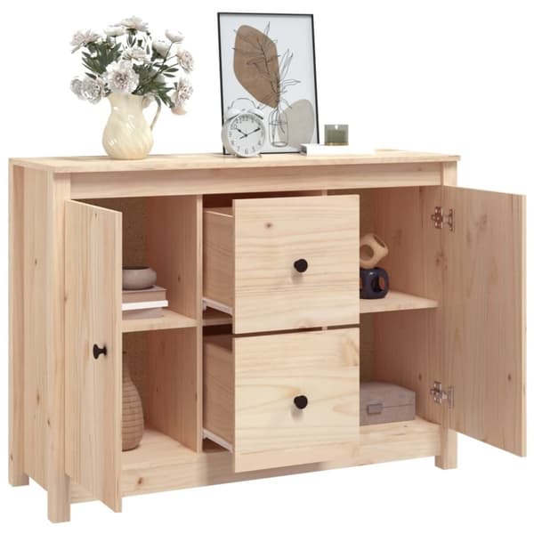 Skänk 100x35x74 cm massiv furu