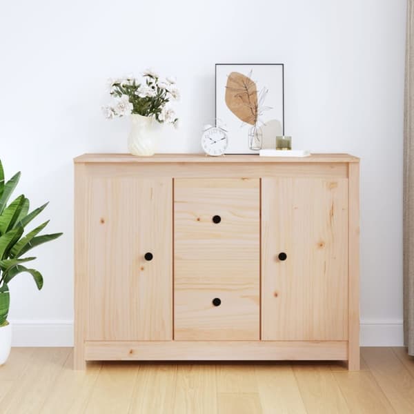 Skänk 100x35x74 cm massiv furu