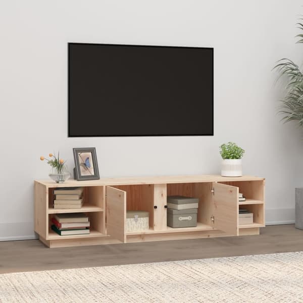 tv-bord 156x40x40 cm massivt fyrretræ