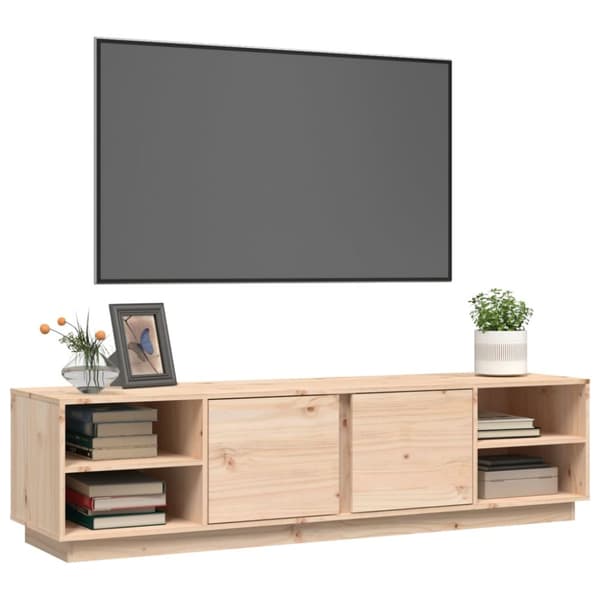 tv-bord 156x40x40 cm massivt fyrretræ