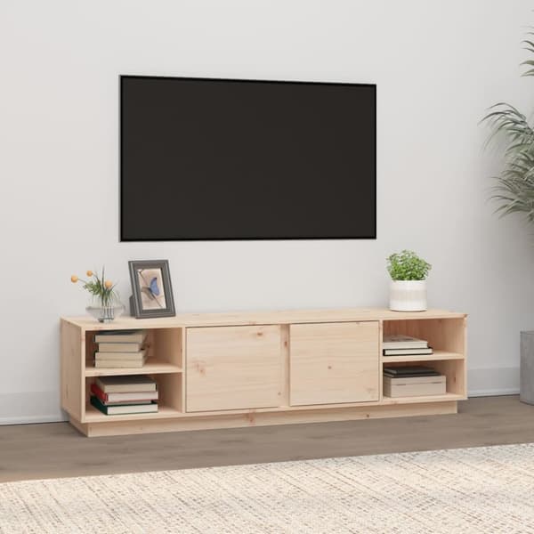 tv-bord 156x40x40 cm massivt fyrretræ