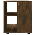 Miniatyrbillede 5 af 9: rullebord 60x53x72 cm konstrueret træ røget egetræsfinish