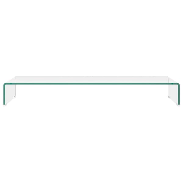 TV-bord klarglas 100x30x13 cm