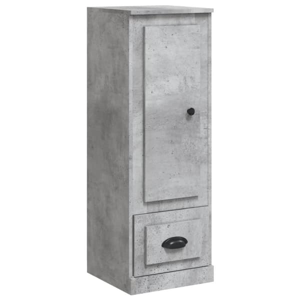 skab 36x35,5x103,5 cm konstrueret træ betongrå