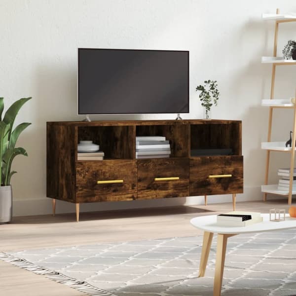 TV-taso savutammi 102x36x50 cm tekninen puu