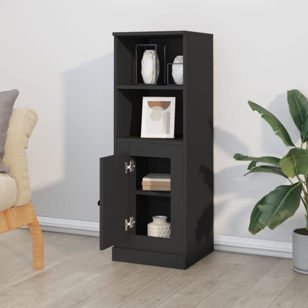 skab 36x35,5x103,5 cm konstrueret træ sort