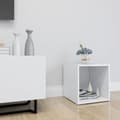 Miniatyrbillede 7 af 10: tv-bord 37x35x37 cm konstrueret træ hvid