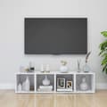 Miniatyrbillede 9 af 10: tv-bord 37x35x37 cm konstrueret træ hvid