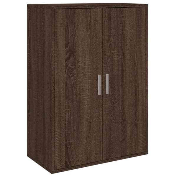 skænk 60x31x84 cm konstrueret træ brun egetræsfarve