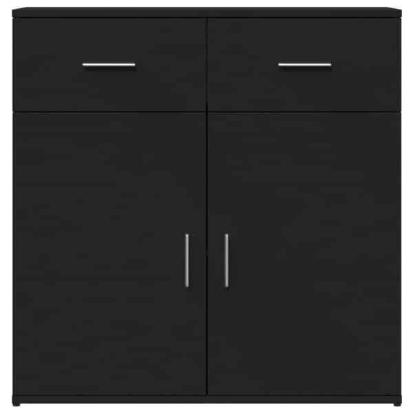 skab 79x38x80 cm konstrueret træ sort