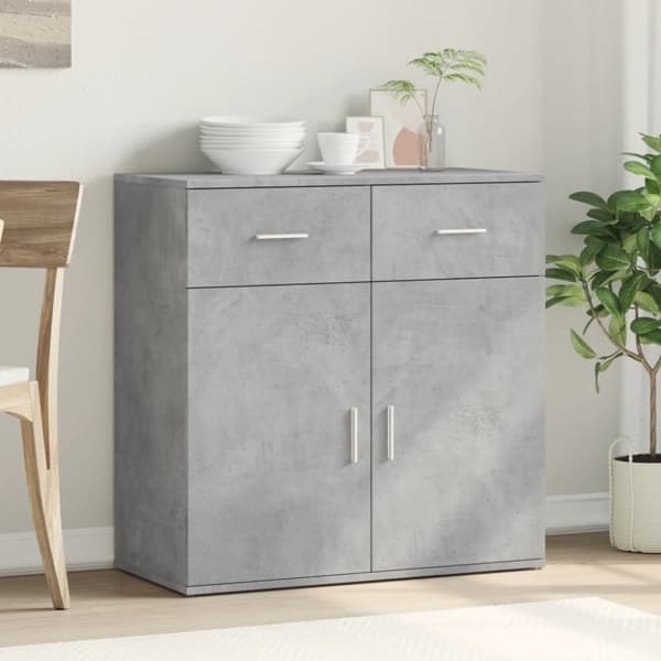 Senkki betoninharmaa 79x38x80 cm tekninen puu