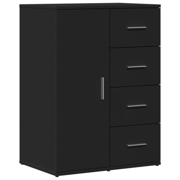 skab 59x39x80 cm konstrueret træ sort