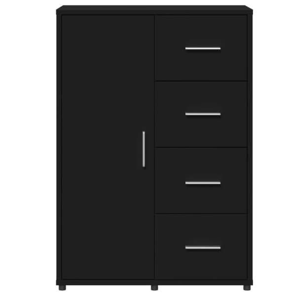 Skänkar 2 st svart 60x31x84 cm konstruerat trä