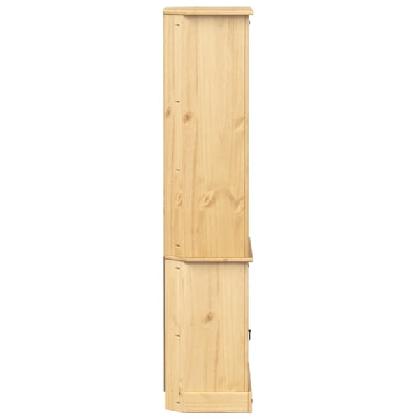 Högskåp Corona 74x38x170 cm massiv furu