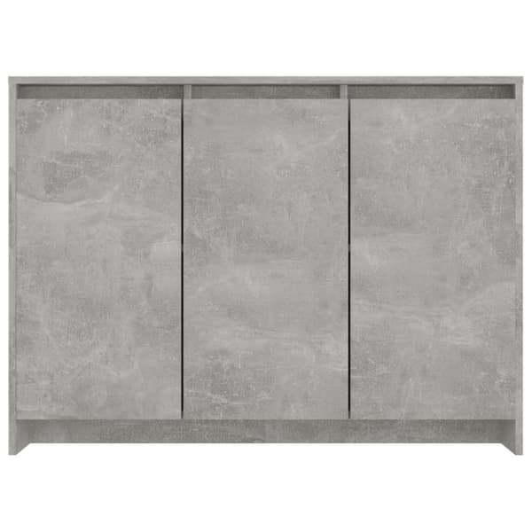 skænk 102x33x75 cm konstrueret træ betongrå